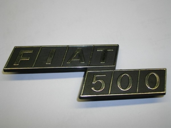 Schriftzug Emblem -Fiat 500- für Motorhaube