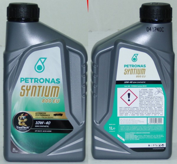 Motoröl Petronas Syntium -1 Liter- 800 EU 10W-40 Fiat 124 usw