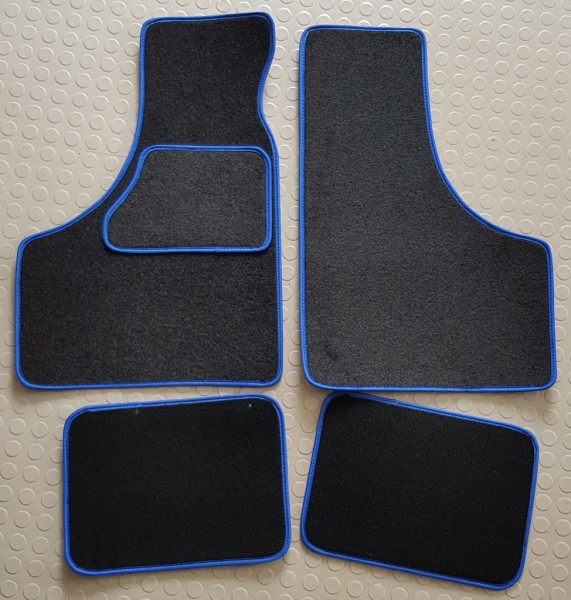 Fußmatten mit blauer Umrandung Fiat 500/126  Oldtimer & Sportcars, Inh.  Uwe Schiminsky - Ersatzteile für Fiat PKW Fiat 124 Spider, Fiat 500